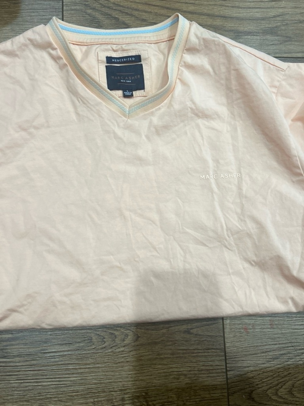Marc Asher Light Pink V-Neck Tee
